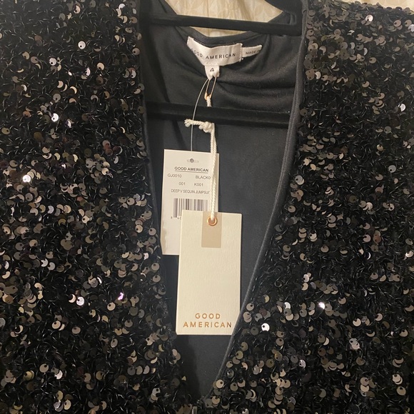 COPY - Good American black sequin jumpsuit - Picture 4 of 4